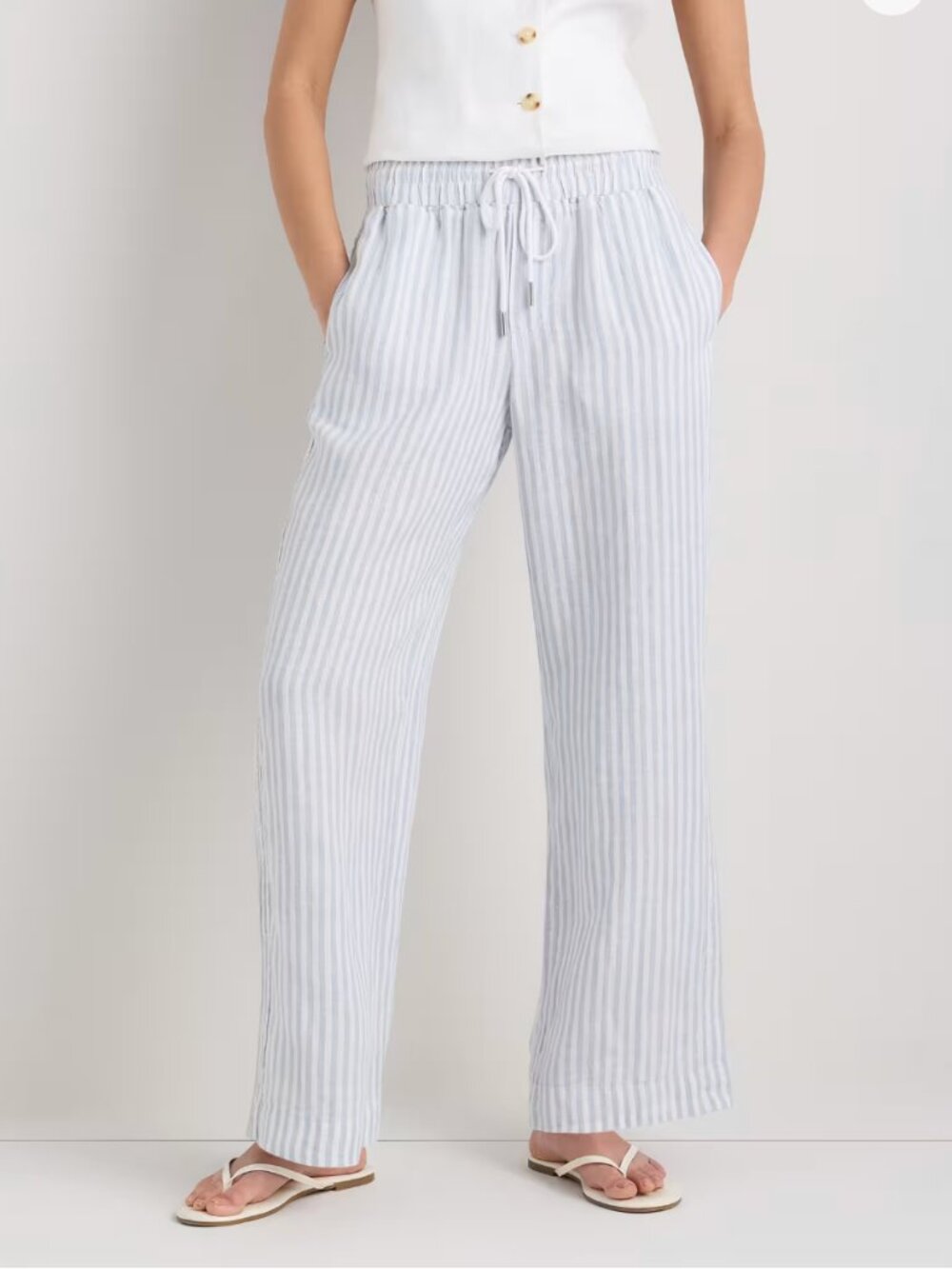 Quince 100% European Linen Wide Leg Pants